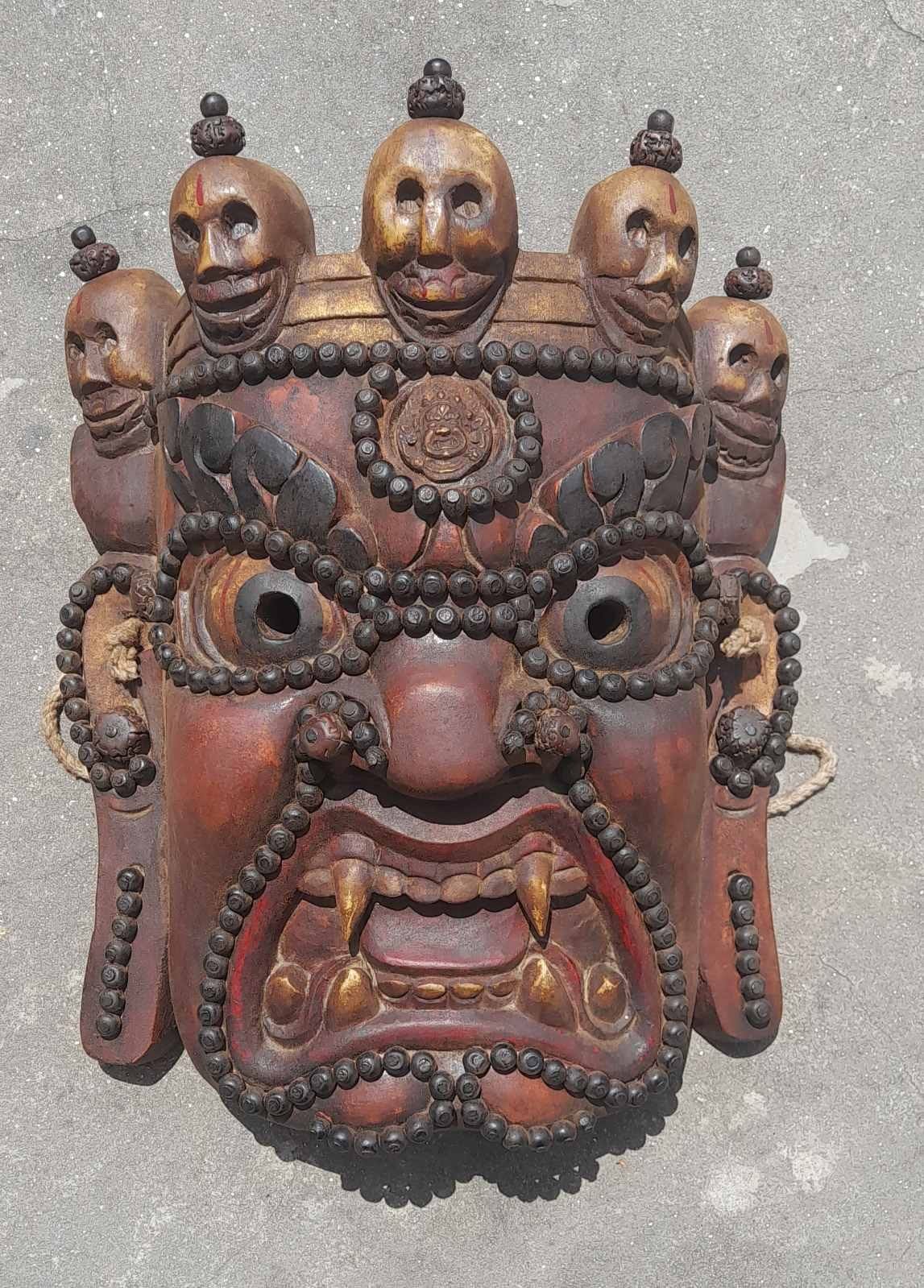 Antique Handmade Himalayan Masks