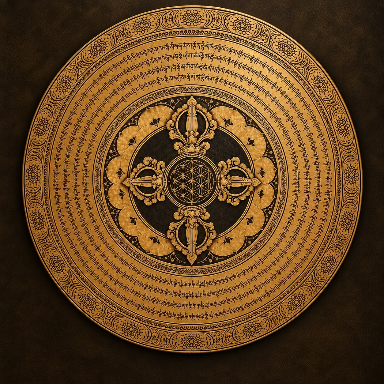 100 cm Handmade 7-Metal Gong — Made in Nepal 🇳🇵