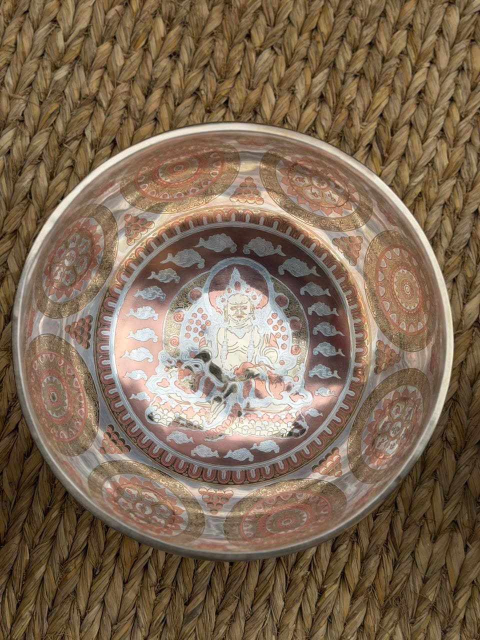  Himalayan Handmade Thangka Art Singing Bowl – gallery photo 1