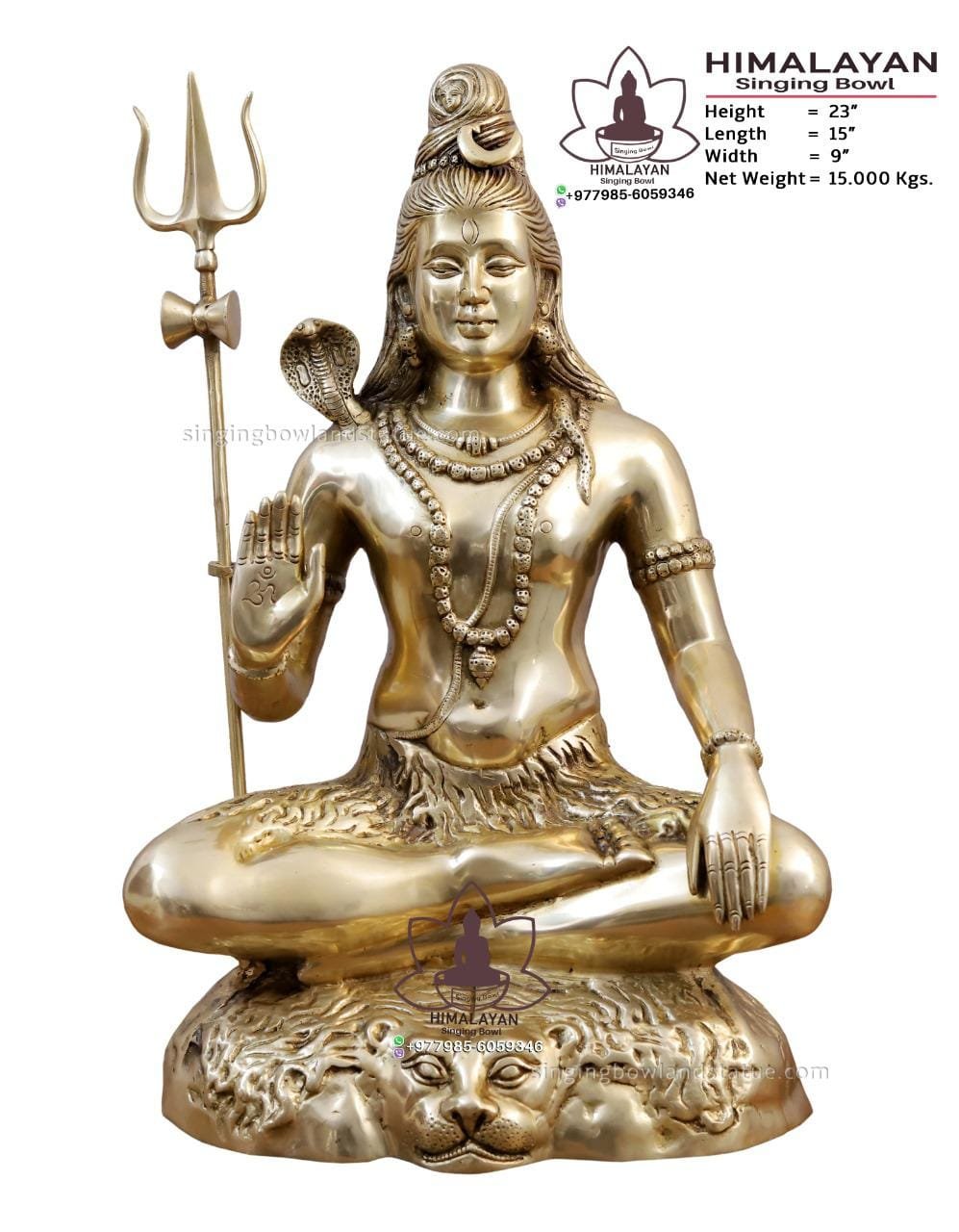 Handmade Metal Lord Shiva Statue