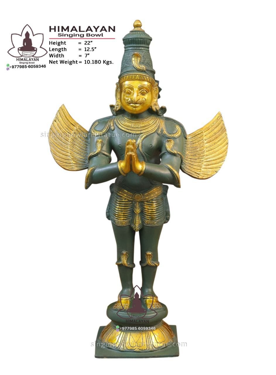 Handmade Metal Lord Garuda Statue